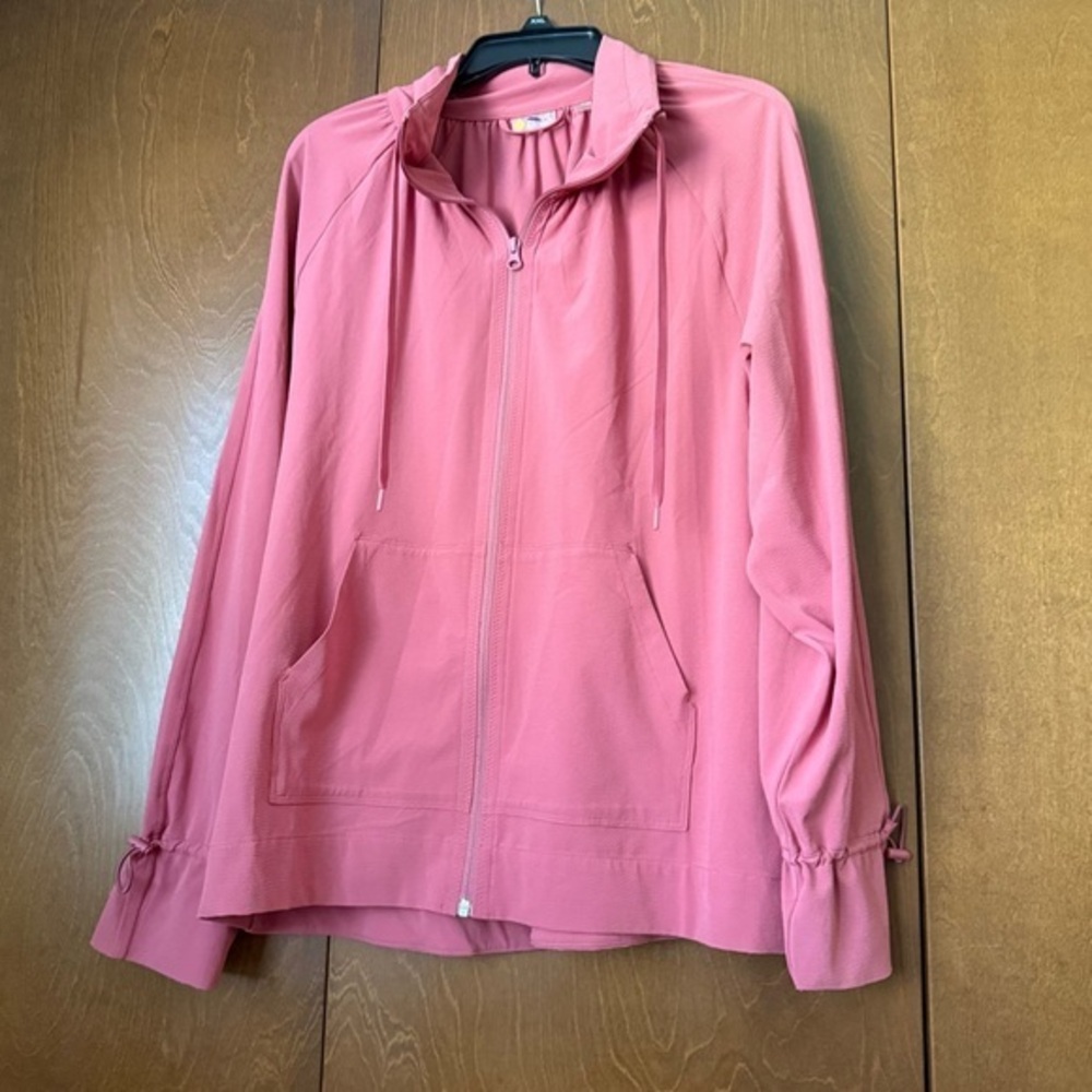 Zella Rose Coral Pink Women's Athletic Jacket Sz Small